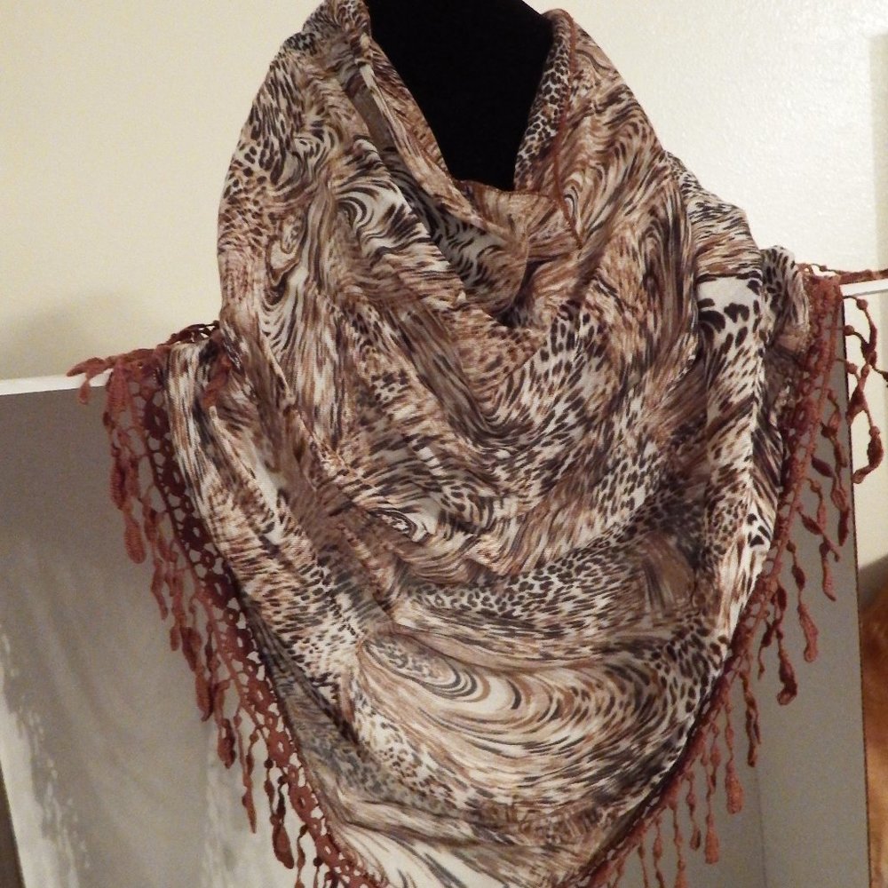 Unique animal print scarf